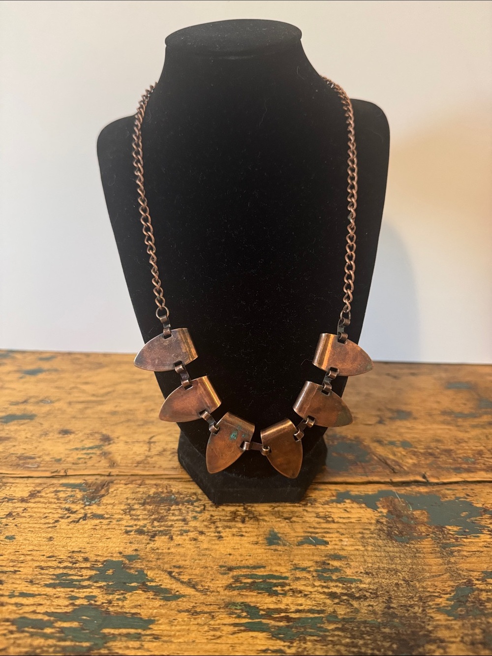 Copper-Tone Geometric Statement Necklace - Women Jewelry
